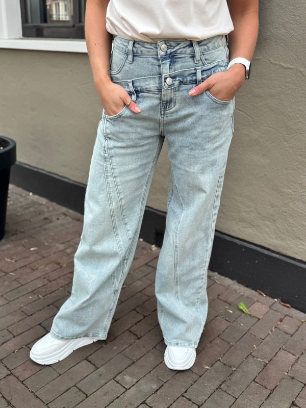 Jeans Vera blue wide leg - Afbeelding 3