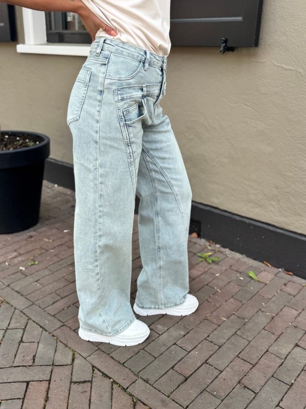 Jeans Vera blue wide leg - Afbeelding 2