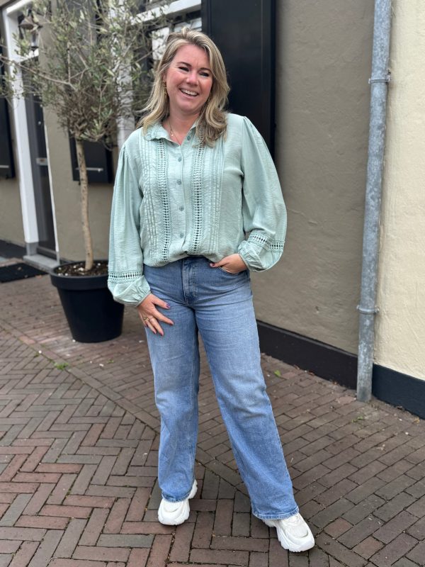 Blouse Jackie groen - Afbeelding 4