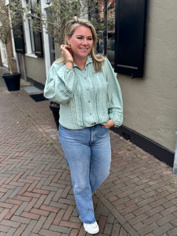 Blouse Jackie groen - Afbeelding 3
