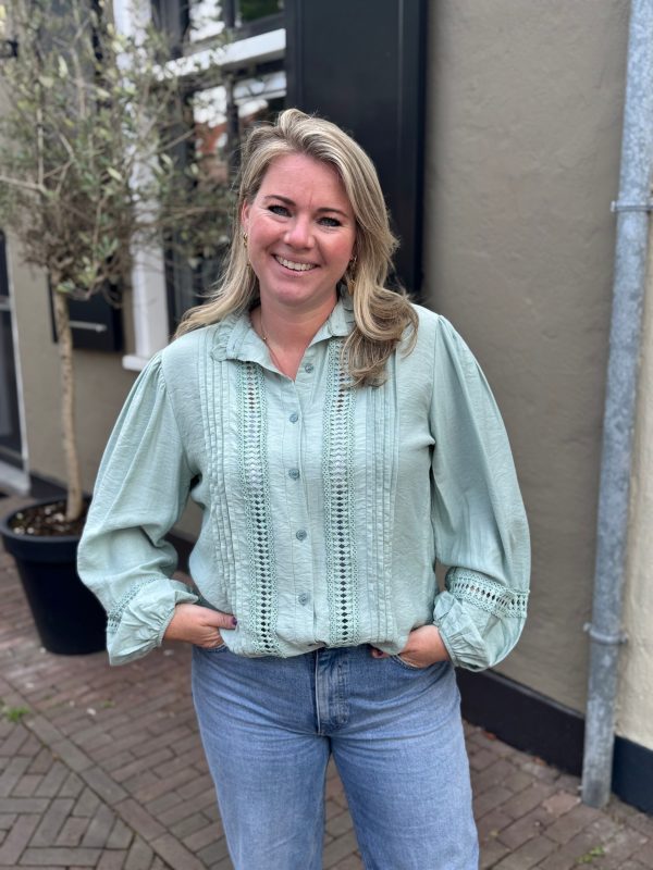 Blouse Jackie groen - Afbeelding 2