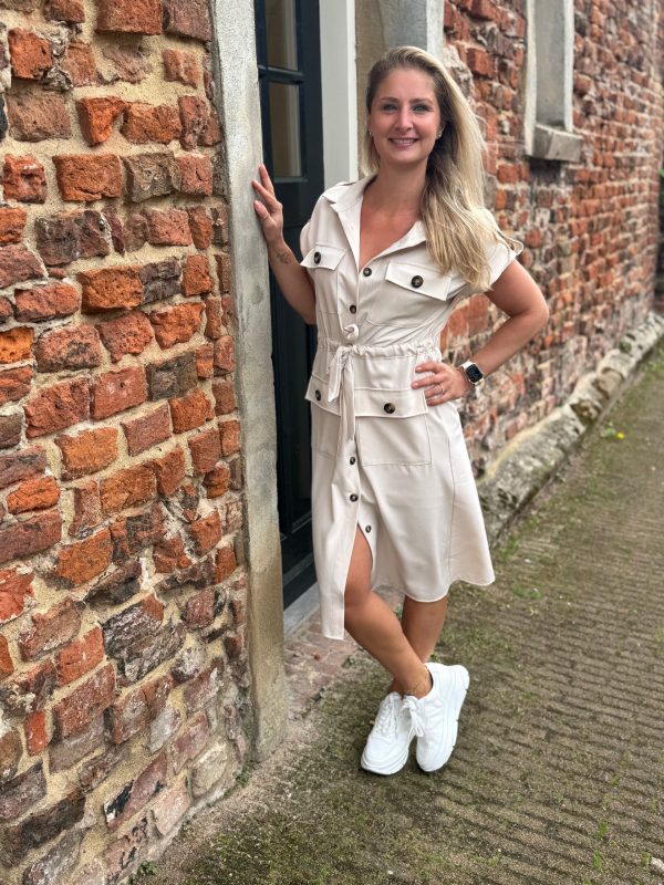 Jurkje Rebecca beige - Afbeelding 4
