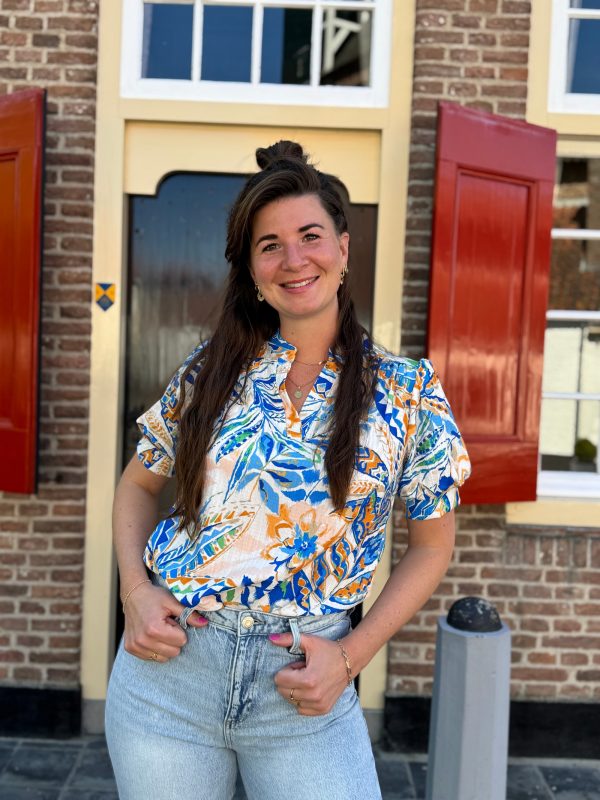 Top tropical blauw