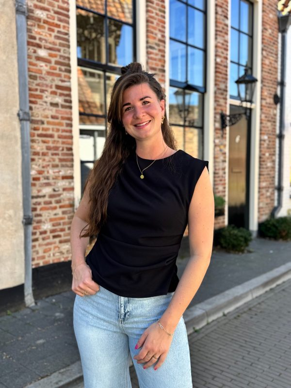Top Georgina zwart - Afbeelding 2