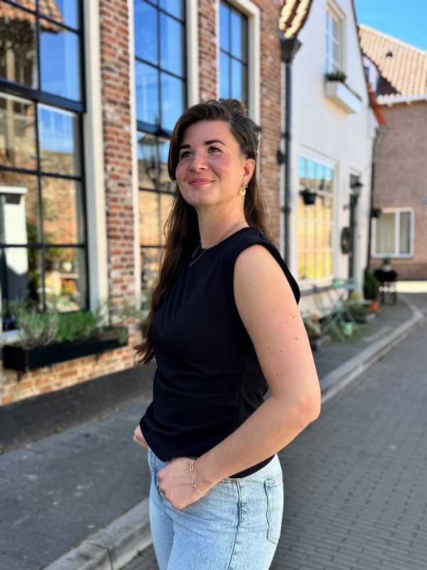 Top Georgina zwart - Afbeelding 3