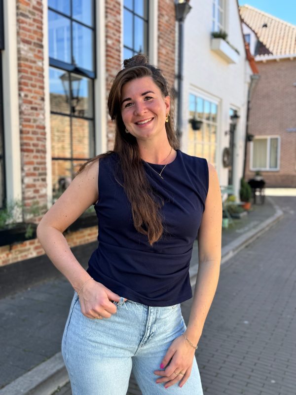 Top Georgina navy - Afbeelding 7
