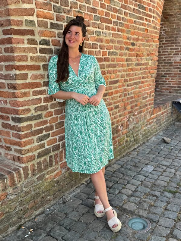 Jurk Daisy groen - Afbeelding 4