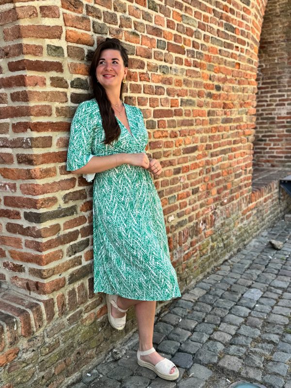Jurk Daisy groen - Afbeelding 5