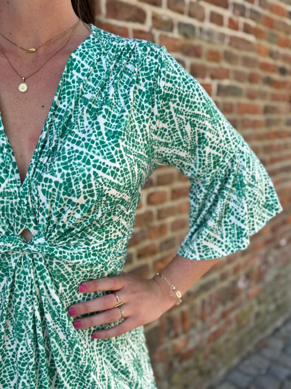 Jurk Daisy groen - Afbeelding 2