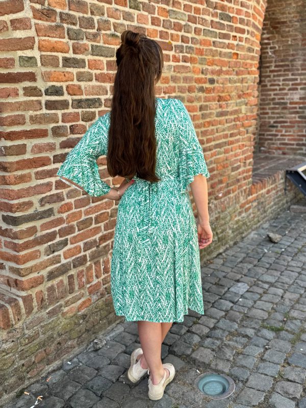 Jurk Daisy groen - Afbeelding 3
