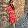 Jurk Sofia roze/oranje - Afbeelding 4