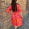 Jurk Sofia roze/oranje - Afbeelding 5