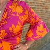 Jurk Sofia roze/oranje - Afbeelding 2