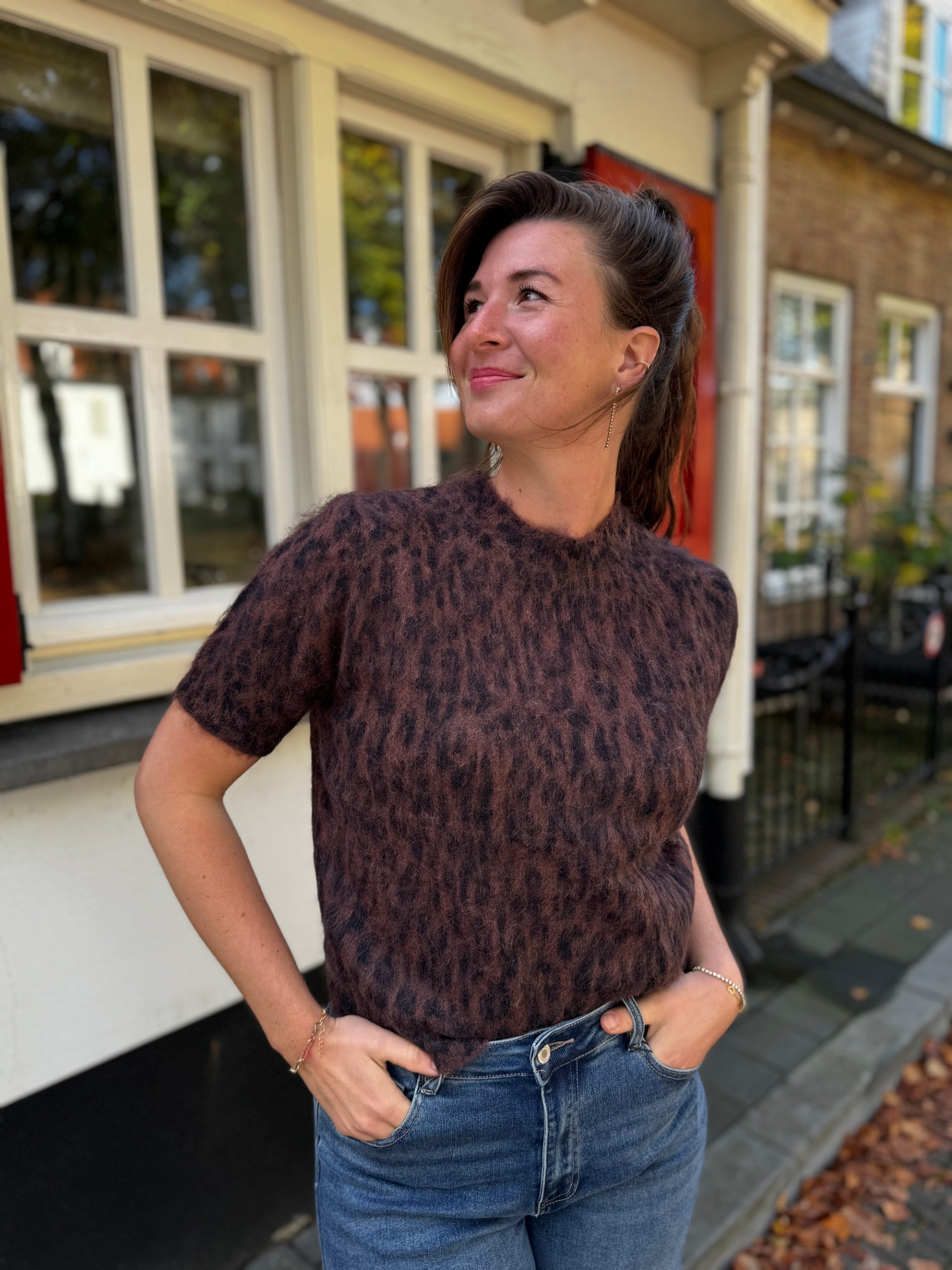 Truitje Lexy bruin/zwart
