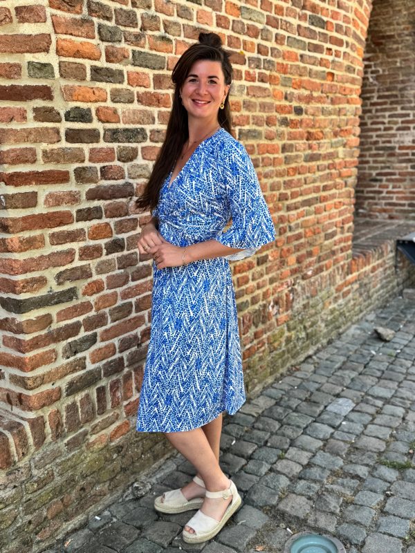 Jurk Daisy blauw - Afbeelding 3