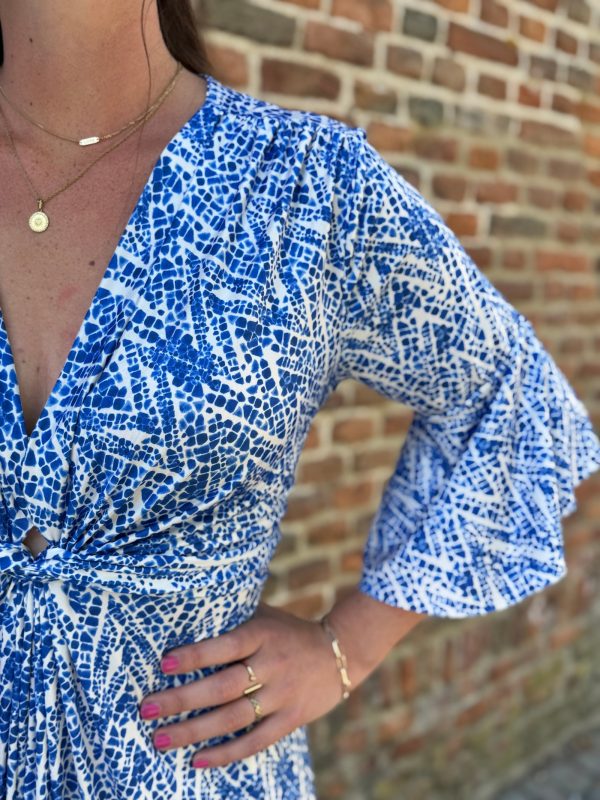Jurk Daisy blauw - Afbeelding 2