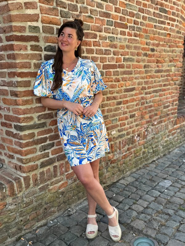 Jurkje Angela tropical blauw - Afbeelding 5