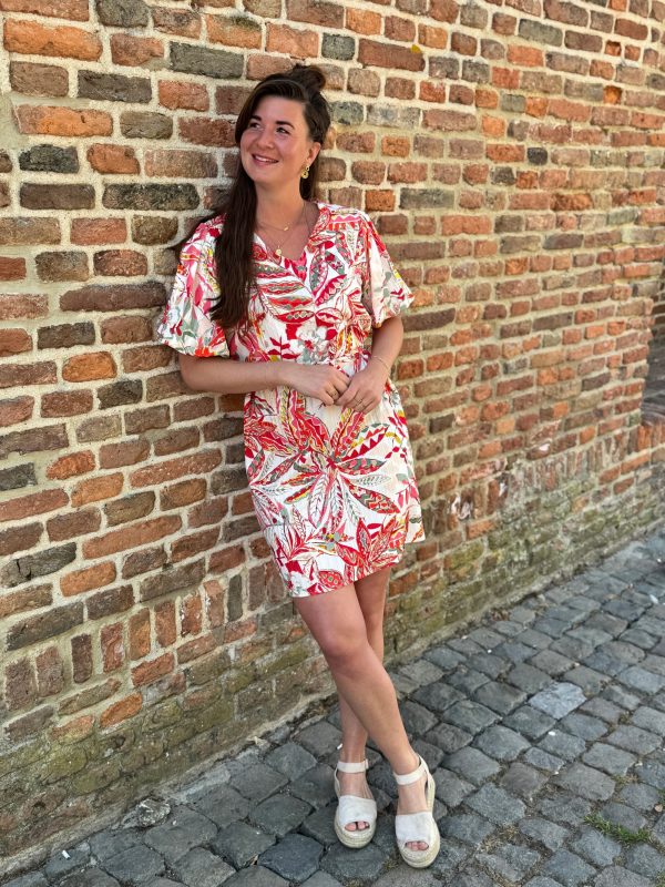 Jurkje Angela tropical rood - Afbeelding 6