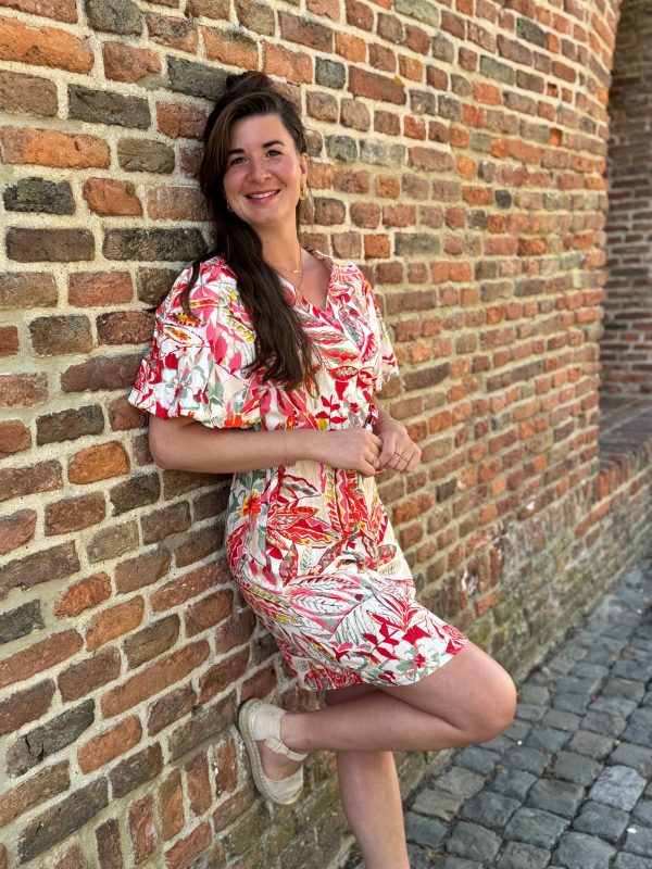 Jurkje Angela tropical rood - Afbeelding 5