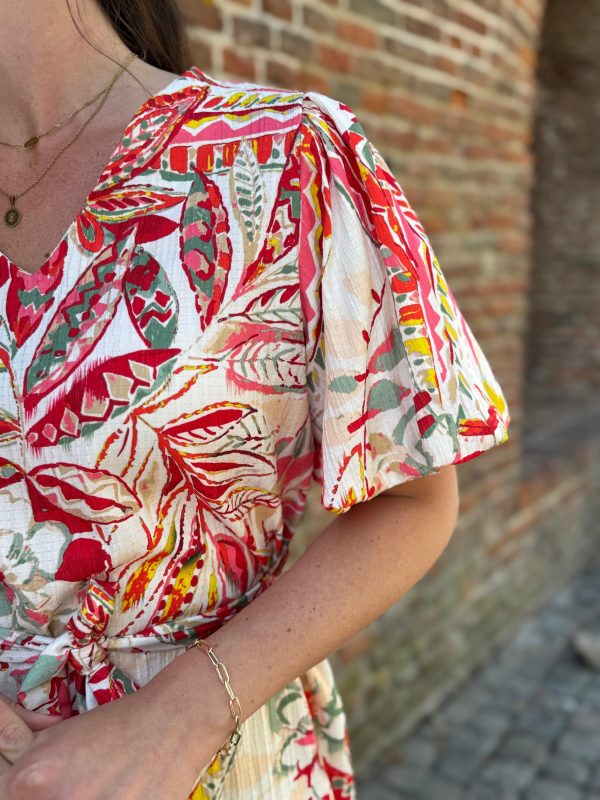 Jurkje Angela tropical rood - Afbeelding 4