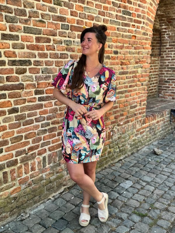 Jurkje Angela papagayo zwart - Afbeelding 6