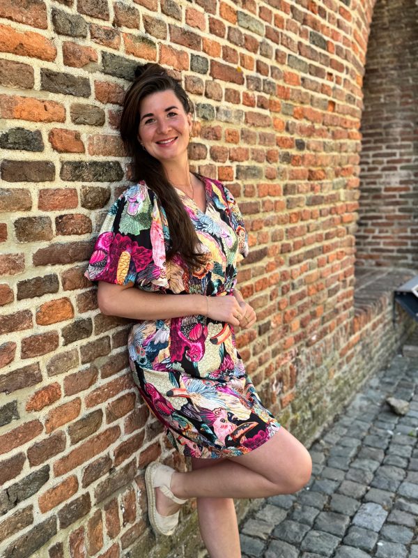 Jurkje Angela papagayo zwart - Afbeelding 4