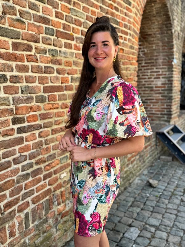 Jurkje Angela papagayo wit - Afbeelding 5