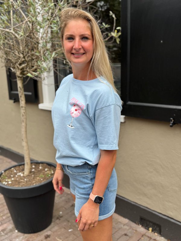 Shirtje Gin blauw - Afbeelding 3