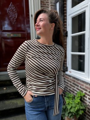 Top Laure beige/bruin