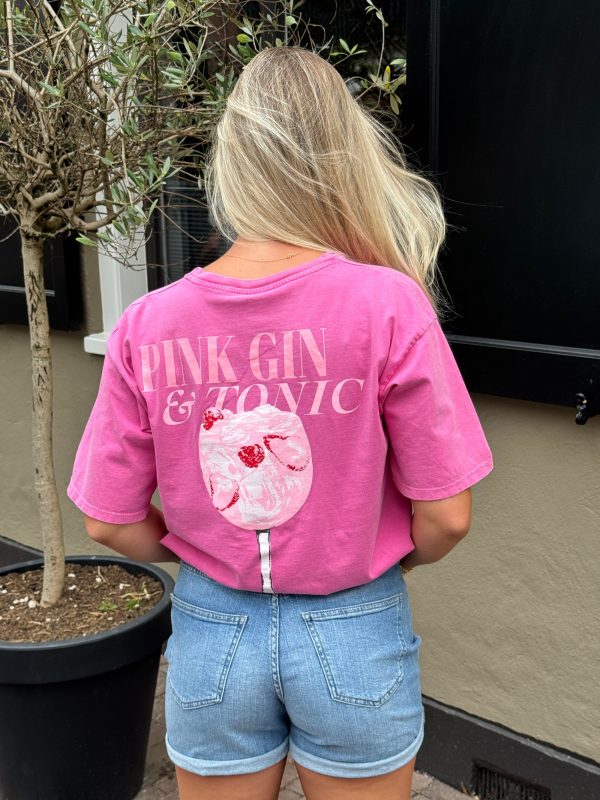 Shirtje Gin donker roze - Afbeelding 3