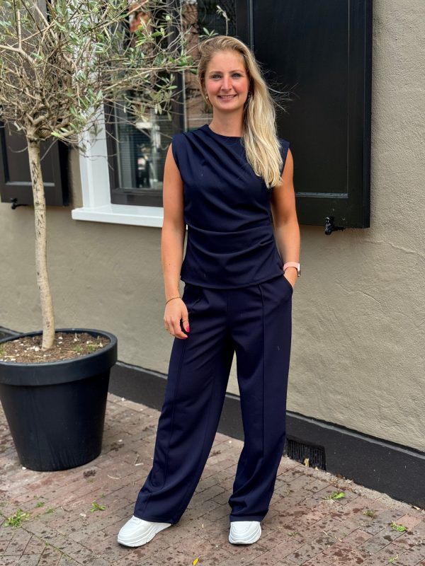 Broek Georgina navy