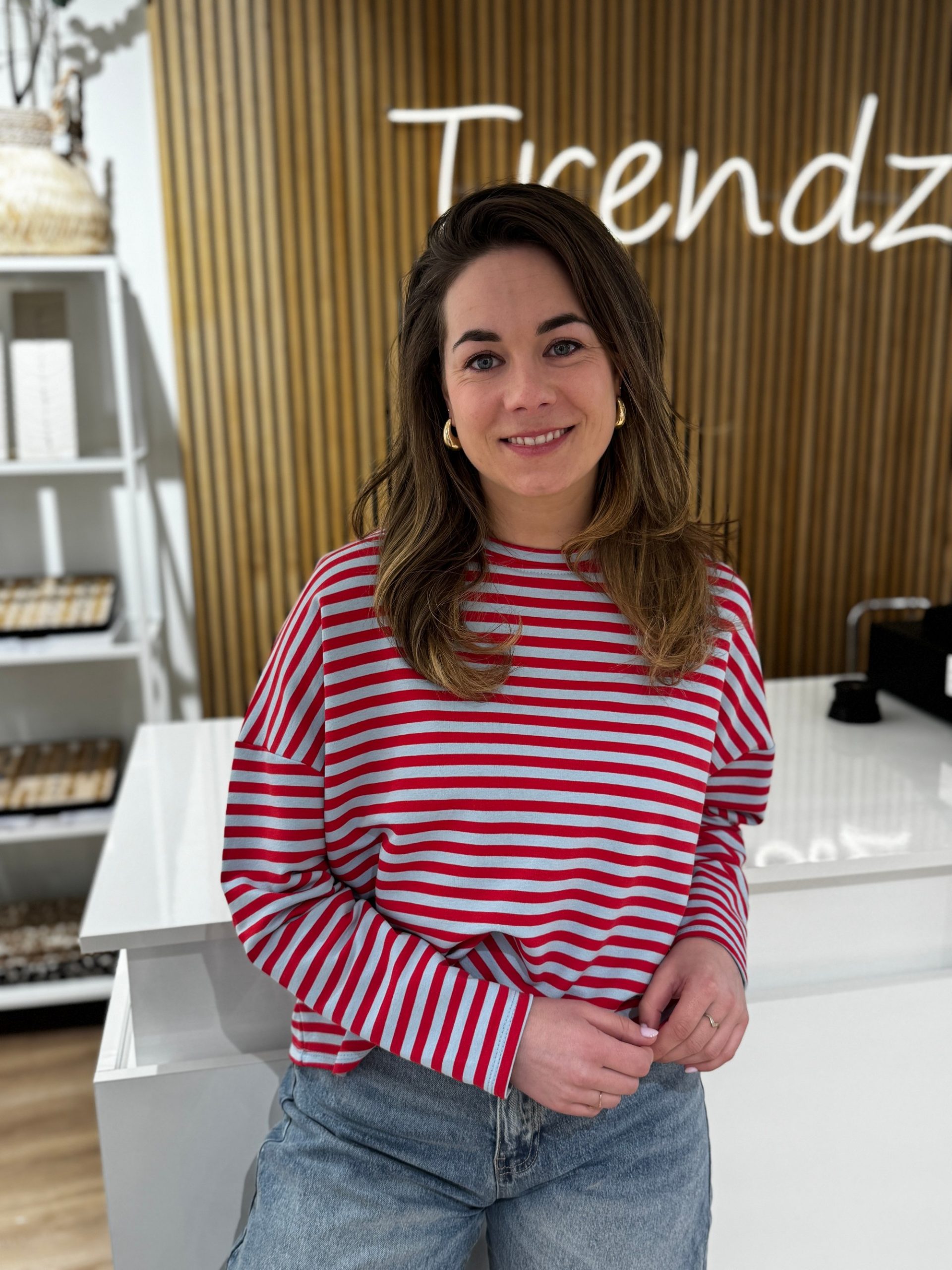 Truitje Demi blauw/rood