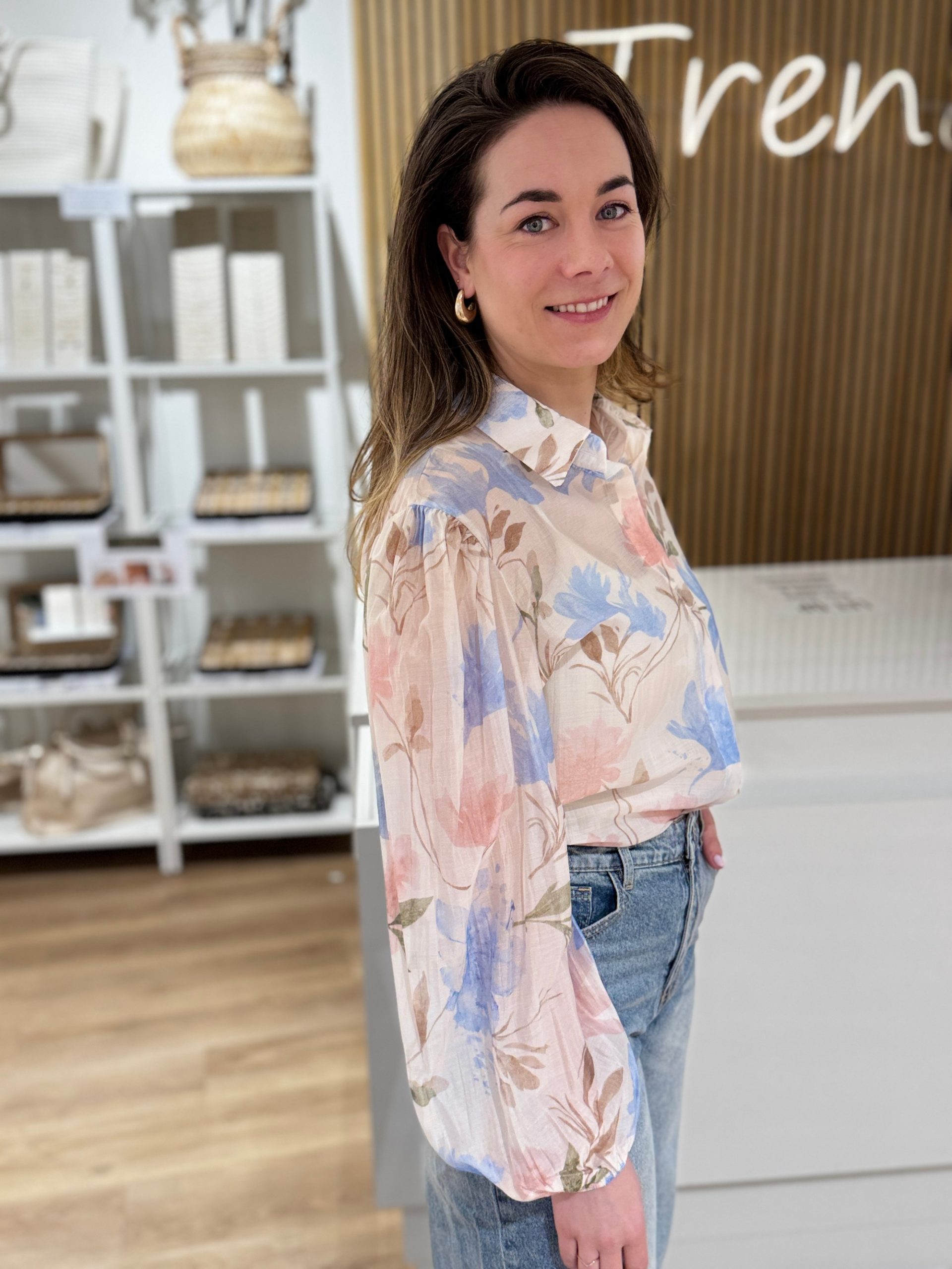 Blouse Laura blauw - Afbeelding 2