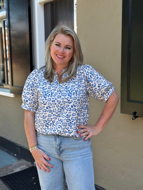 Top Elisa blauw