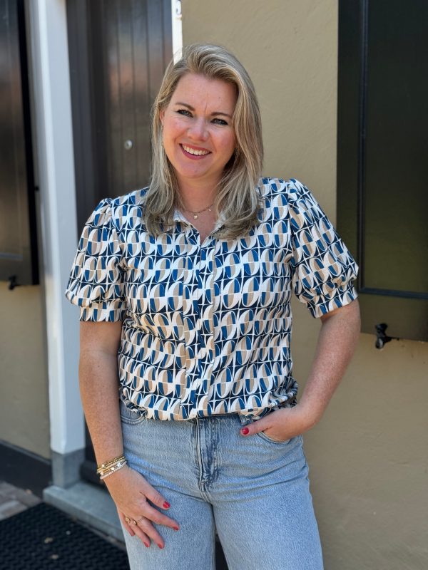 Top Brechje donkerblauw