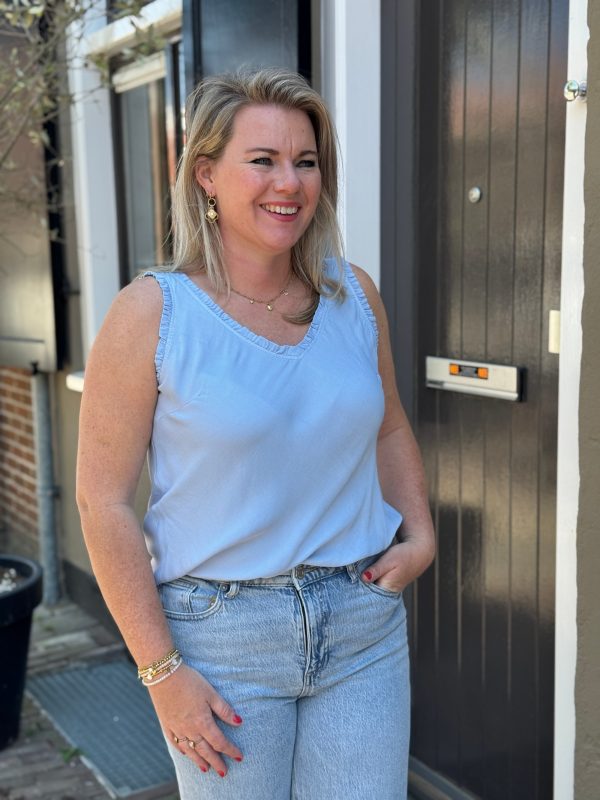 Top Nena lichtblauw - Afbeelding 2