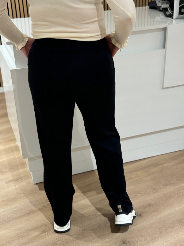 wide pantalon Eva zwart lengte 34 - Afbeelding 3