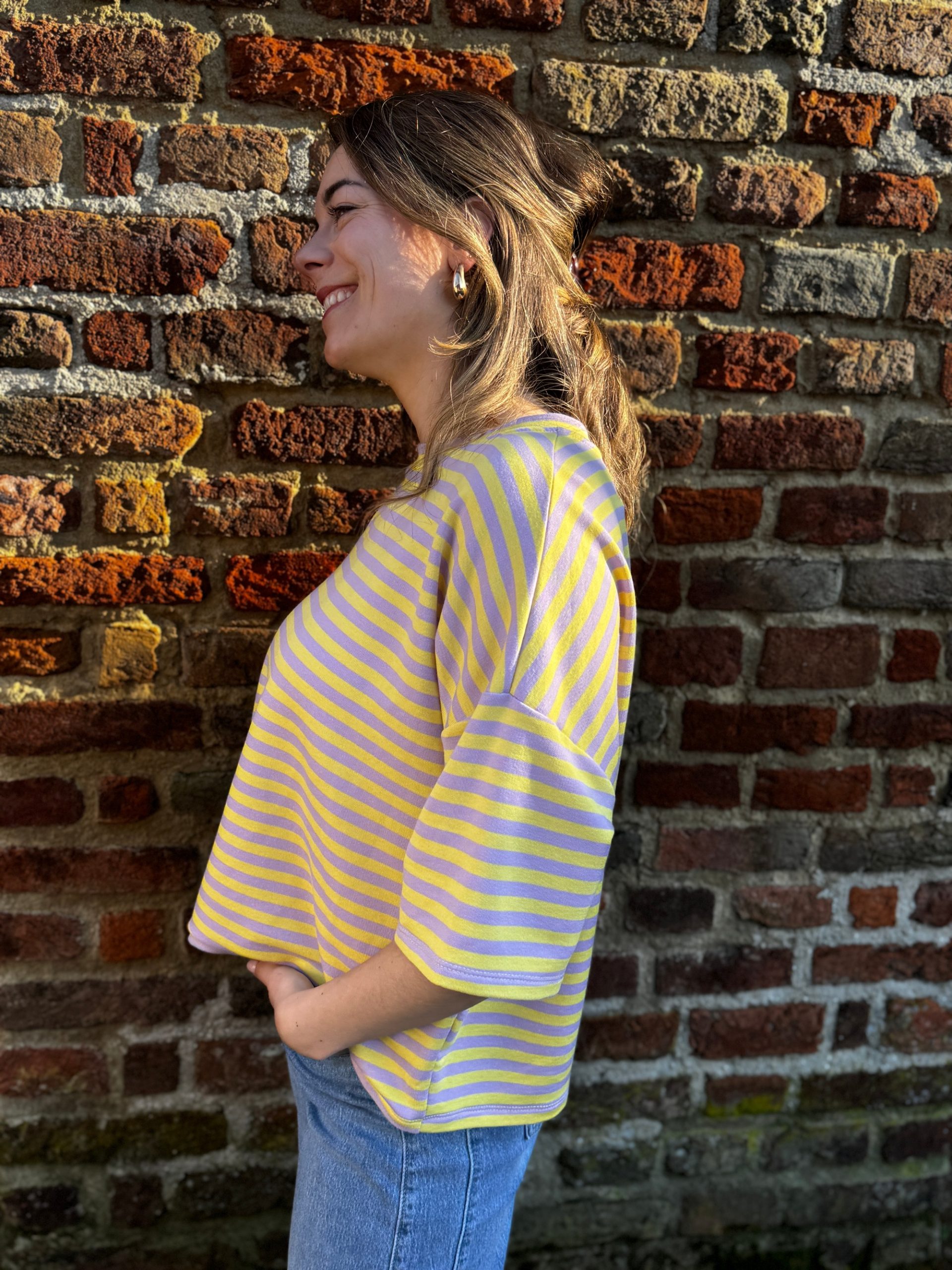 Shirt Tess geel/paars - Afbeelding 4