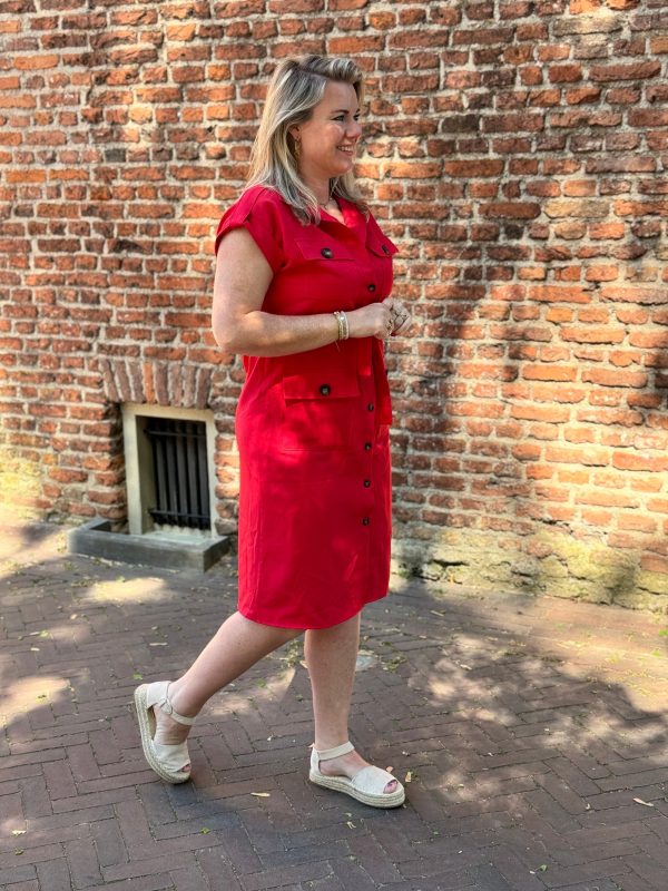 Jurkje Rebecca rood - Afbeelding 2