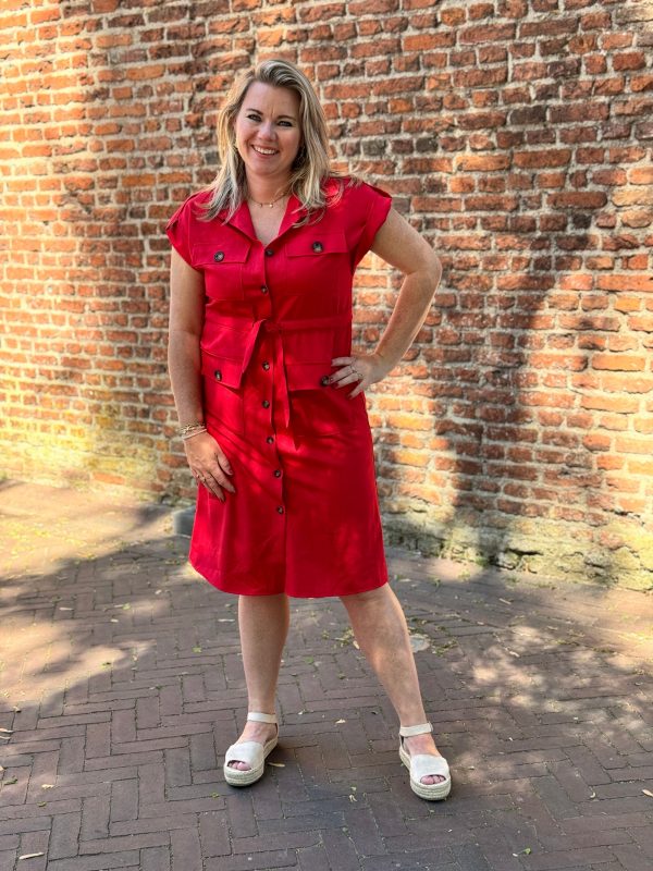 Jurkje Rebecca rood - Afbeelding 4