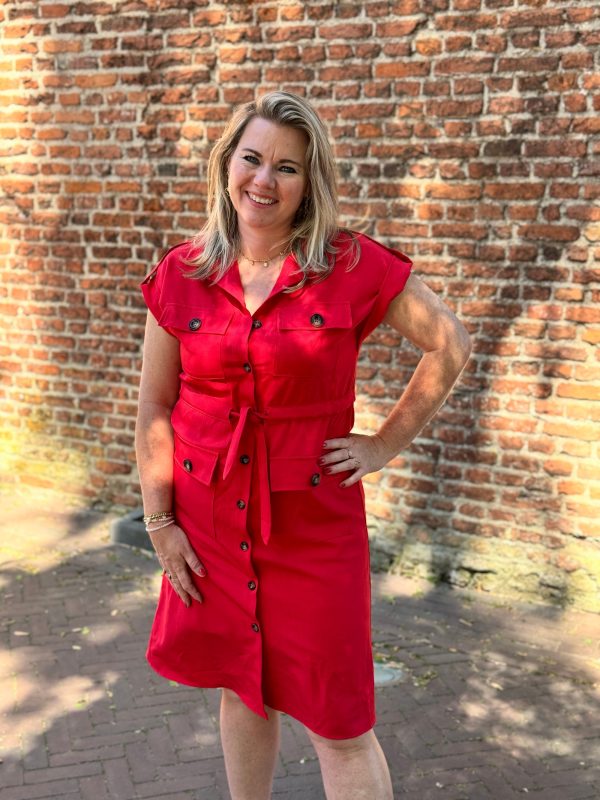 Jurkje Rebecca rood - Afbeelding 3