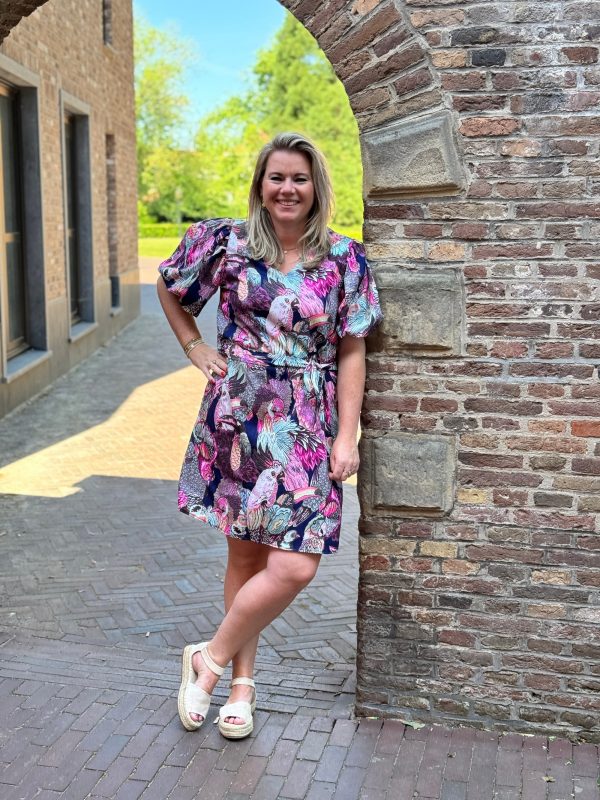 Jurkje Angela papagayo navy - Afbeelding 2