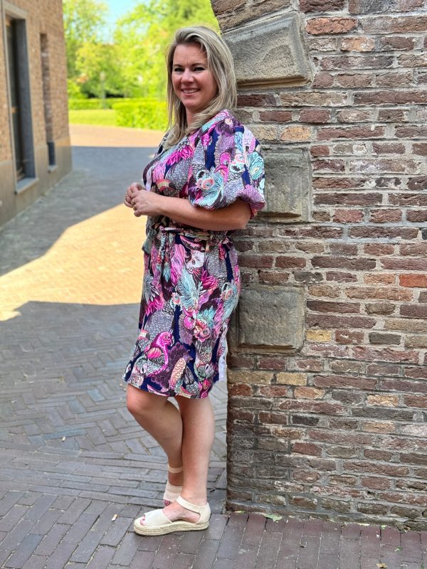 Jurkje Angela papagayo navy - Afbeelding 3