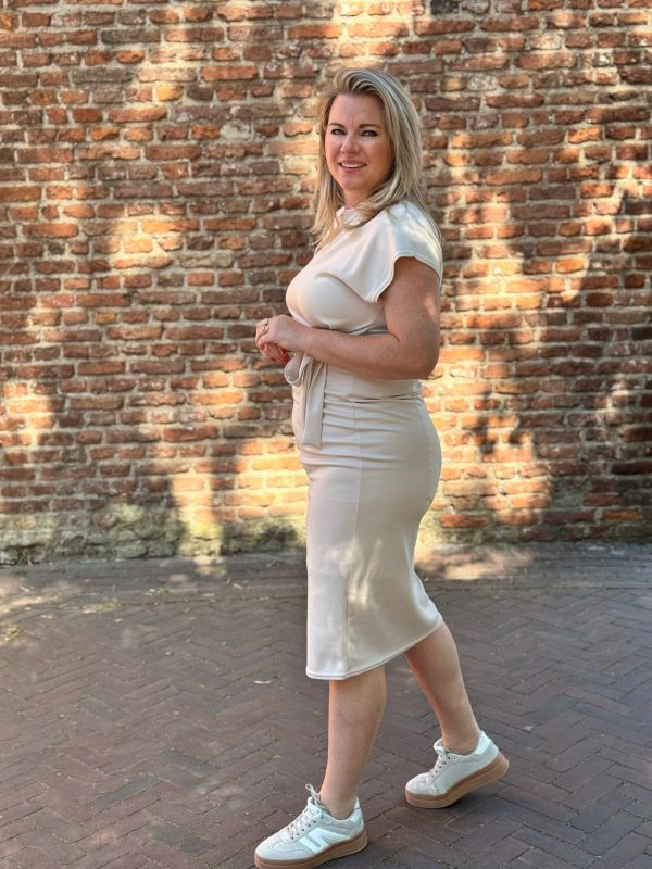Jurk Mae beige - Afbeelding 4