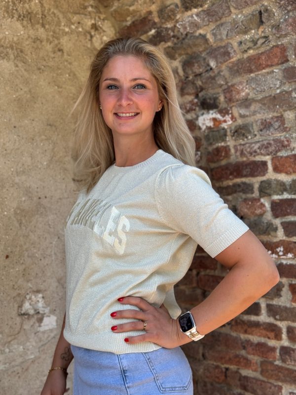 Shirtje LA wit/zilver - Afbeelding 2