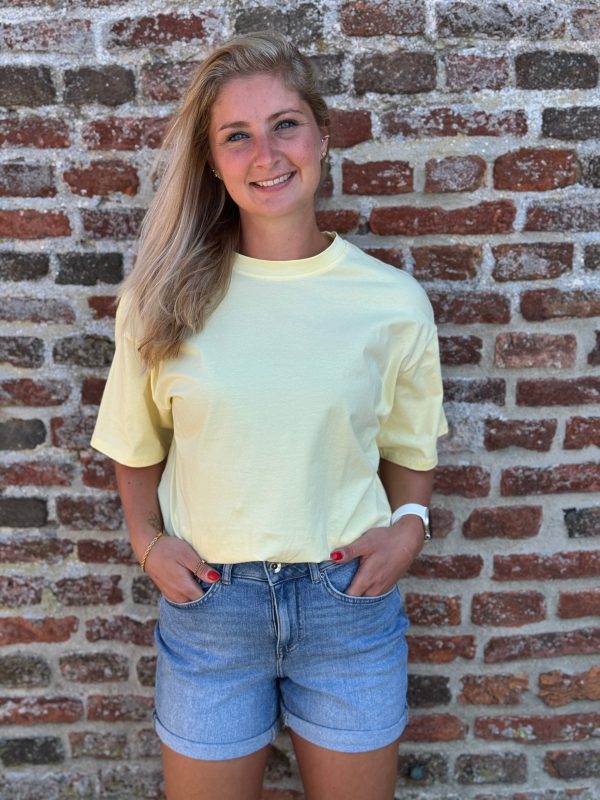 Shirtje New York geel met blauw - Afbeelding 2