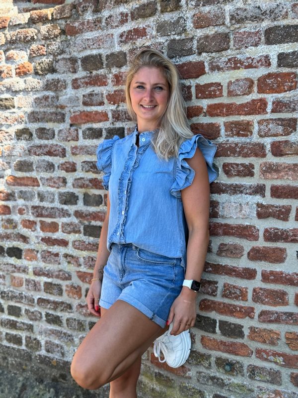 Denim blouse Eva - Afbeelding 2