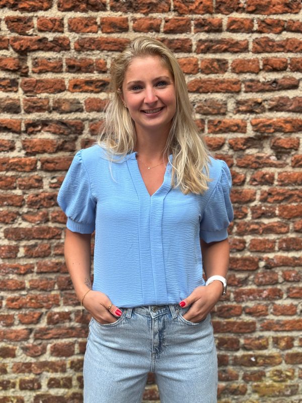Blouse Kirsten lichtblauw