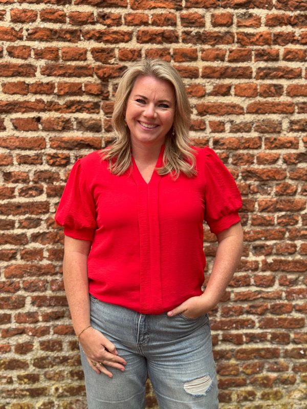 Blouse Kirsten rood