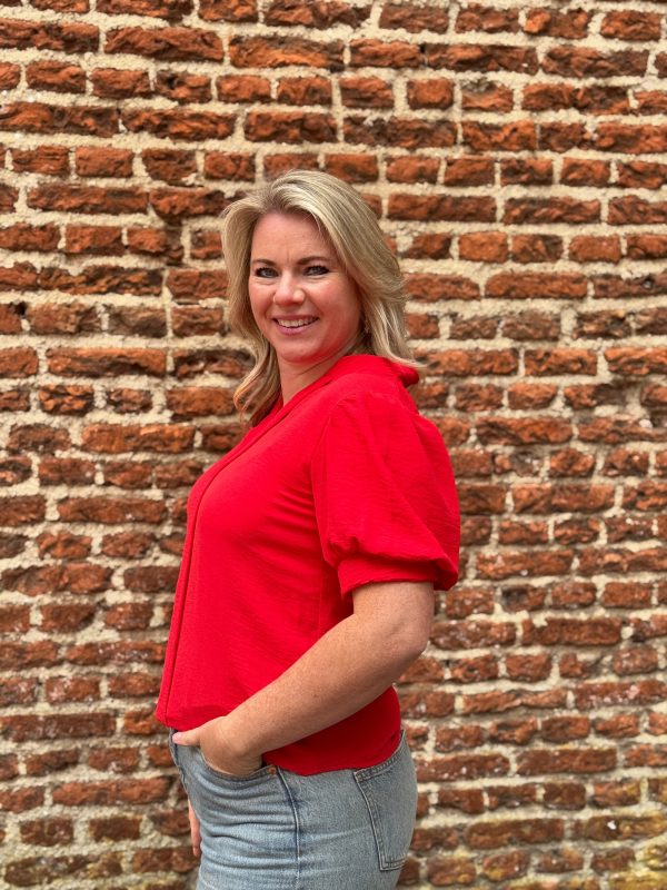 Blouse Kirsten rood - Afbeelding 4